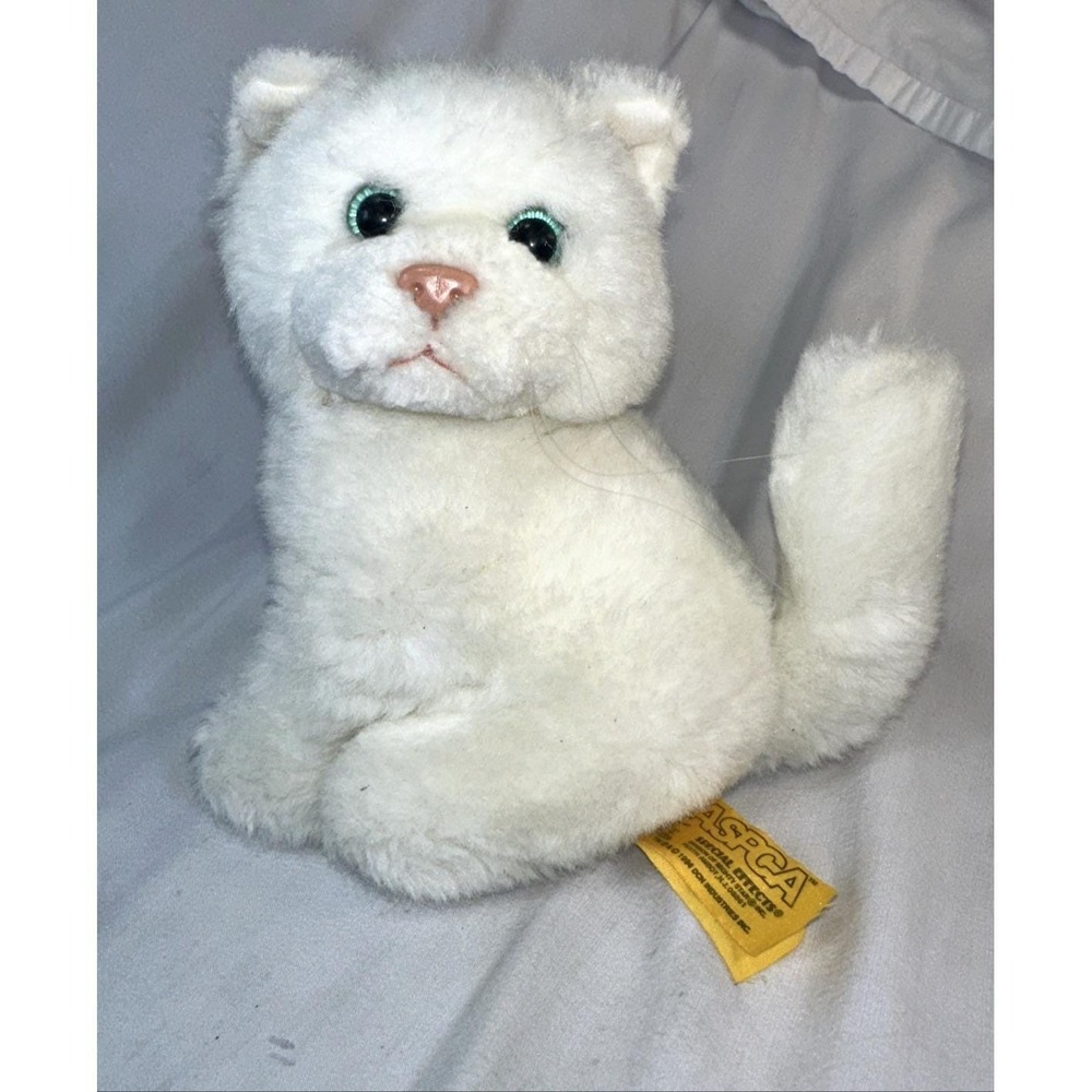 Vintage 1994 24K ASPCA Polar Puff Special Effects Plush Cat Vickie #2801 Clean!